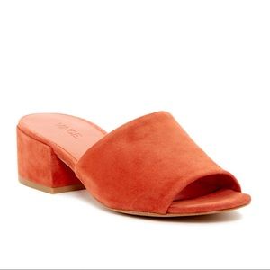 Red Suede Vince Mules